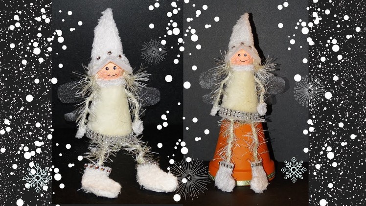 DIY Angel ,fairy doll craft idea.Great winter.Christmas decoration idea.