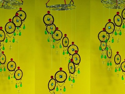 DIY-Art-and-Craft-Out-Of-Old-Bangles | Waste-Bangles-Wind-Chimes