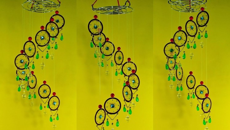 DIY-Art-and-Craft-Out-Of-Old-Bangles | Waste-Bangles-Wind-Chimes