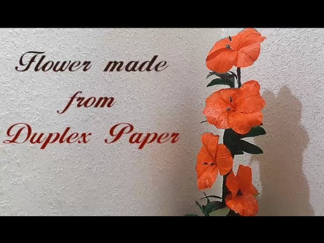 DIY Crafts: Flowers Made from Duplex Paper | #DIY | #Craft | #Flower