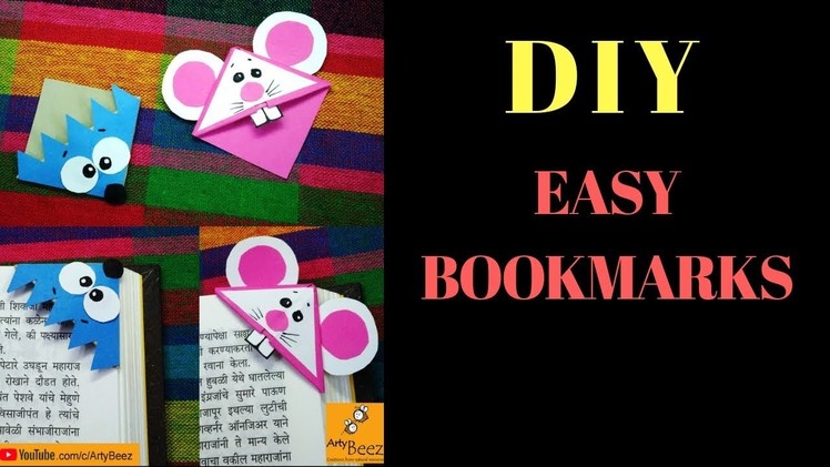 DIY Cute Bookmarks | bookmarks for school craft