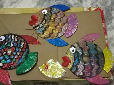 DIY Kids craft !! Recycling ideas Fishes out of old Cds