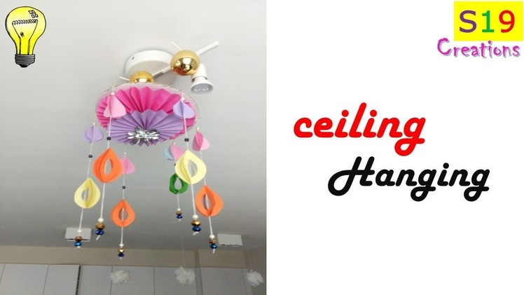 Diy paper craft ideas for room decoration | diy crafts | paper chandelier | decoration |budget decor