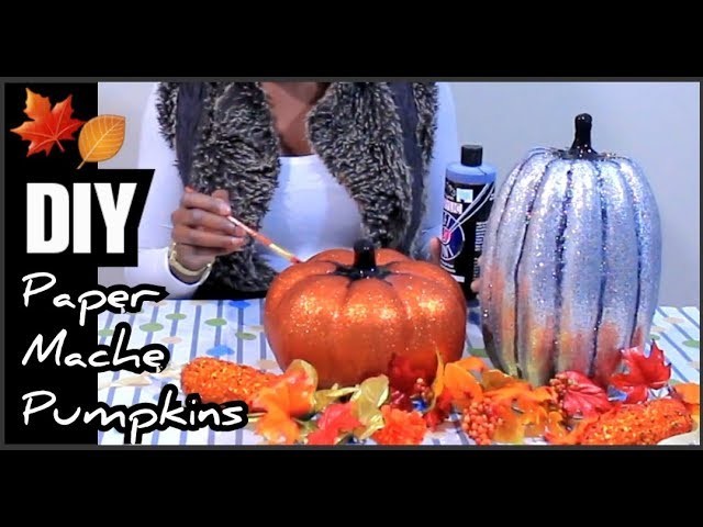 DIY Paper Mache Pumpkins ???? | Fall Decor ????|  Family Fun Day | Girls Craft Night | Chanelle Novosey