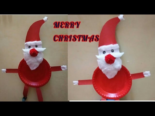 DIY SANTA.CHRISTMAS DECORATIONS.BEST REUSE CRAFT IDEAS FOR KIDS ON THIS CHRISTMAS EVE