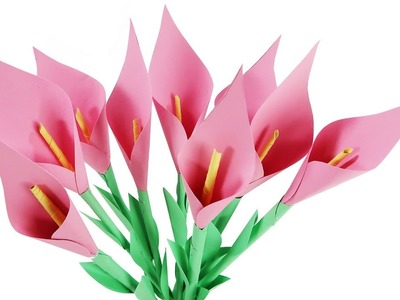 DIY Simple Paper Flowers | Paper Craft | Easy Tutorial | 5 Minute Crafts TV