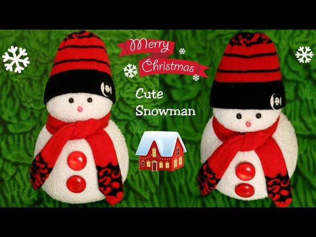 DIY Snowman|Making Socks Snowman|Christmas Craft idea for Kids|Christmas & New Year Decor ideas