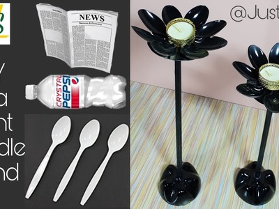 DIY Tea Light Candle Stand | Diwali Craft Ideas | How to make diya stand | Just Craft | msjustcraft