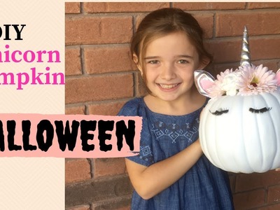 DIY Unicorn Halloween Pumpkin | Easy Kids Craft