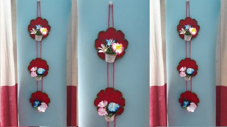 DIY Wall Hanging using Disposable Glass.  Wall hanging craft ideas.