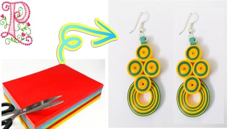 Earrings making || Paper earrings making at home || easy craft ideas || poppyalley