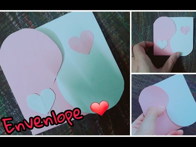 Easy Craft Idea ~ Lovely Paper Craft. Heart card handmade by Yen Nhi Channel