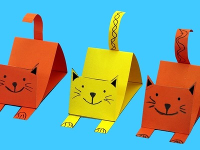 Easy Paper Cat - Easy Craft For Kids | Voom Kids