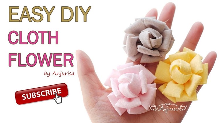 Fabric Flower for Headband - Flower Craft with Cloth