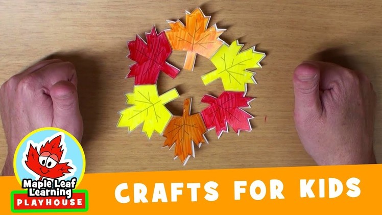 Fall Wreath Craft for Kids | Maple Leaf Learning Playhouse