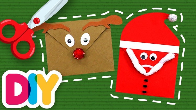 Fast-n-Easy | CHRISTMAS ENVELOPES Paper Craft | DIY Arts & Crafts for Kids