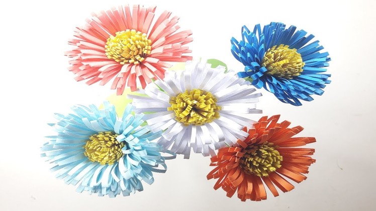 Five Beautiful Paper Flower Creation For Origami Lovers | DIY Paper Craft Ideas For Decoration
