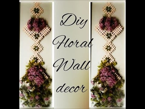 Floral Wall Decor Diy || Ice Cream Stick Craft || Popsicle Stick Craft || Art & Essentials