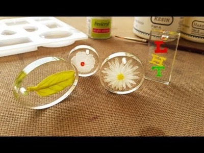 Flower Pendant With Resin DIY | Resin Craft | Making Resin Ornaments