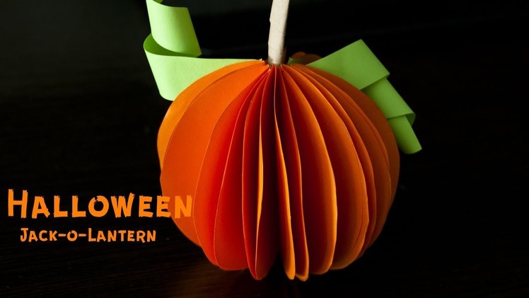 Halloween Craft | How to make a Paper Pumpkin
