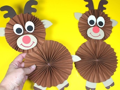 How to Make a Paper Reindeer | Christmas Craft for Kids