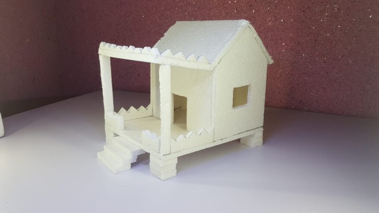 How to Make a Small Thermocol House Model - Craft Ideas for Kids -BN Creators