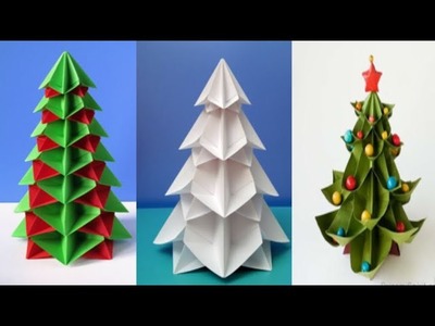How to make amazing Christmas ???? tree from paper. handmade craft. how to make Christmas tree
