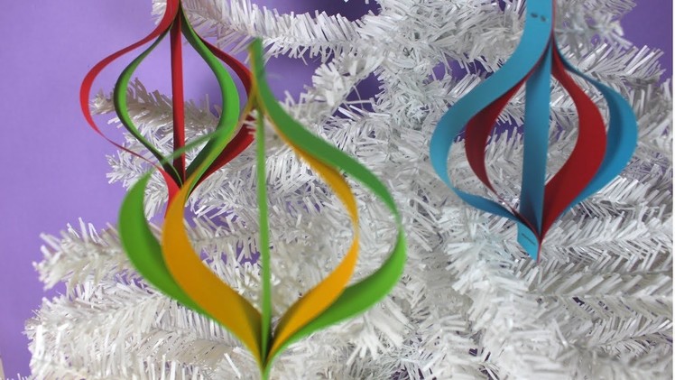 How to Make an Easy Christmas Paper Ornament | Christmas Craft
