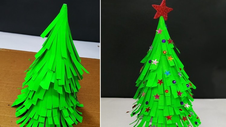 How to Make Christmas Tree With Paper | DIY Xmas Paper Craft Decoration