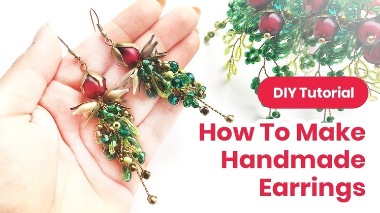 How To Make Handmade Earrings | DIY Christmas Craft Idea