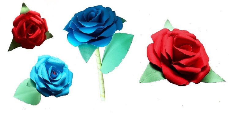 How To Make Rose Paper Flower Origami - DIY Paper Craft