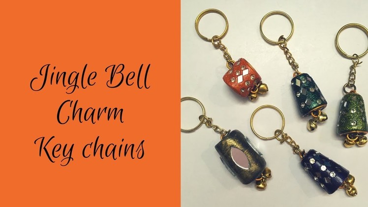 Jingle bell charm key chains | Handmade | Easy Diy | 2-minutes craft