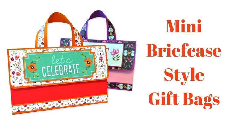 Mini Briefcase Style Gift Bags | Mixed Up Craft | Gift Bags