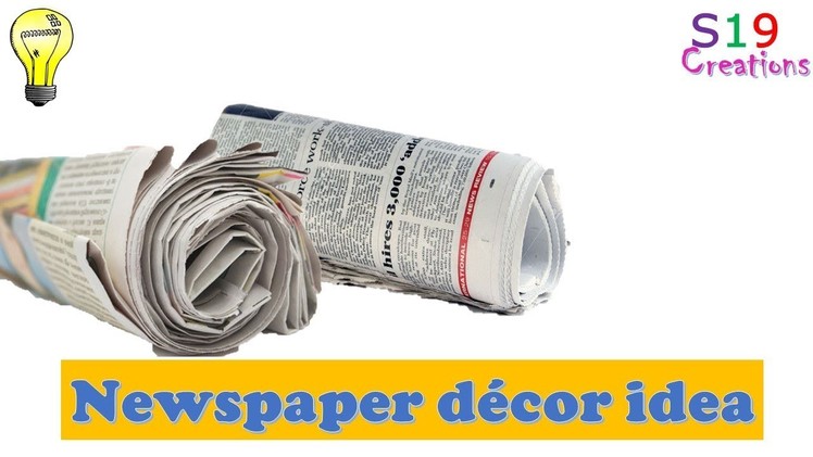 Newspaper decor craft ideas | Best out of waste | newspaper lantern | diy diwali decor ideas