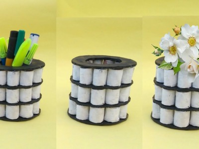 Recycle newspaper | cardboard craft | newspaper craft | HMA##219