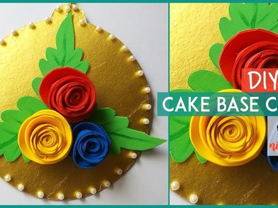 Recycle Waste Cake Base Plate Wall decorating craft | Reuse Best use of cake board