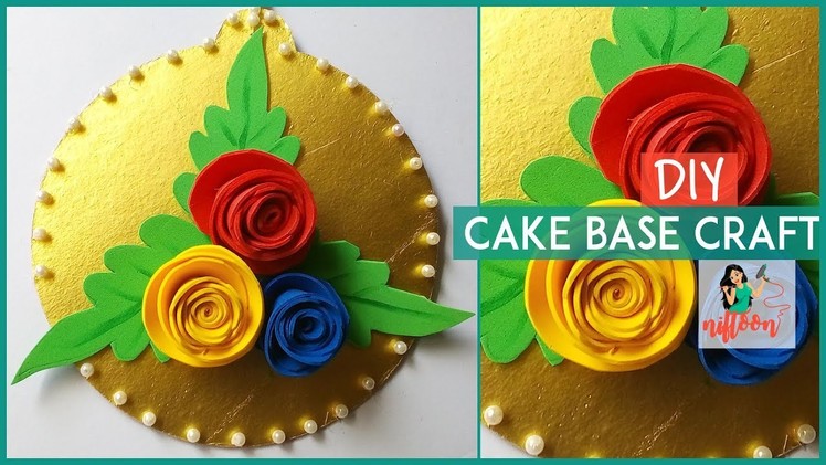 Recycle Waste Cake Base Plate Wall decorating craft | Reuse Best use of cake board