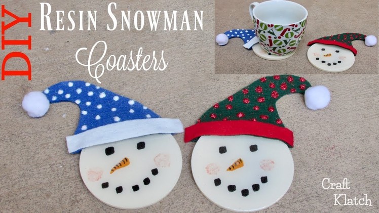 Resin Snowman Coasters DIY | Resin Coasters | Another Coaster Friday | Craft Klatch