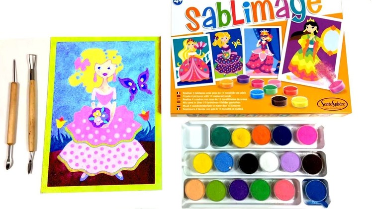 Sablimage Create Princess Pictures Coloured Sands Art Craft Creative DIY