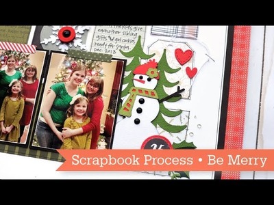 Scrapbook Process - Close to My Heart November Craft With Heart Kit - Be Merry & Bright