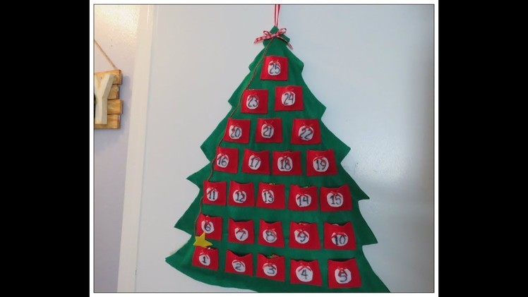 Tricia's Christmas: Kids Craft #1 Christmas Tree Advent Calendar