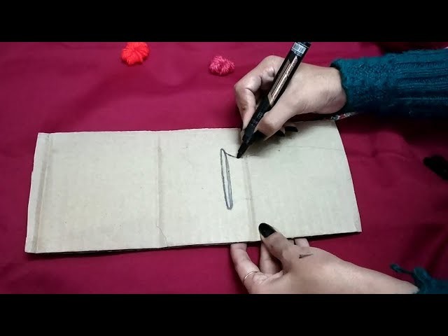 Unique Scenery Piece For Wall Decor.Amazing Wool.Cardboard Craft.Waste Material Craft.#tulikajagga