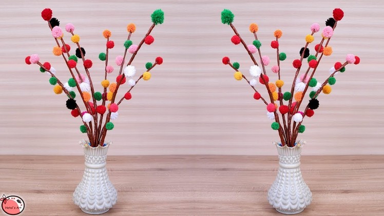 WOW!!! Beautiful Flower Vase Making at Home || Handmade Things || DIY || Wool Craft