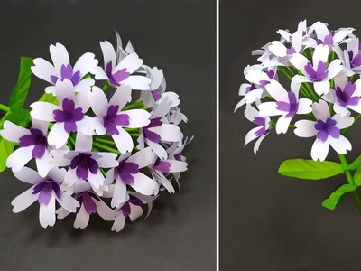 Beautiful Paper Craft Ideas! DIY Handcraft Stick Flower Making Tutorial | Jarine's Crafty Creation