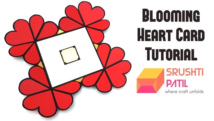 Blooming Heart Card Tutorial by Srushti Patil | Valentine Special |
