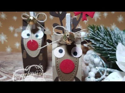 Christmas rudolf mini table goodie. Rudolf Tisch Goodie mit Produkten von Stampin Up