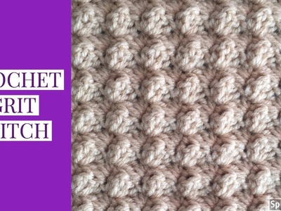 Crochet GRIT Stitch Variation | Beginner Level~One Row Repeat~Crochet Scarf
