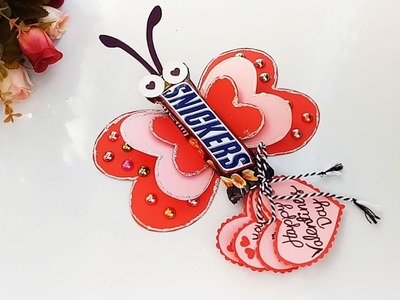 DIY Chocolate Gift Idea.Valentine Day Chocolate Card.How to make gift idea for Chocolate Day