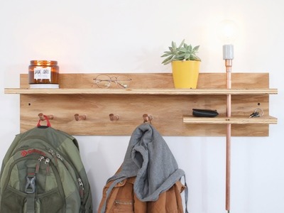 DIY Floating Shelf from Plywood and Copper | Modern Builds