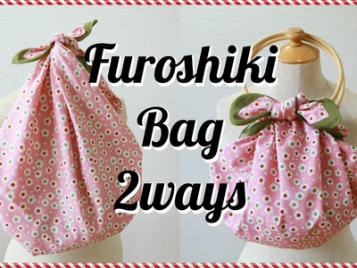 Furoshiki Bag 2ways | Furoshiki Bag with Handles & Drop Shape Bag | #CraftyMagicDecember